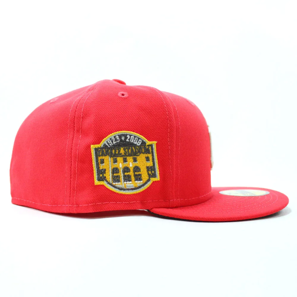 New York Yankees Yankee Stadium  New Era 59Fifty Fitted Hat (Lava Glow in the Dark Cement Gray Under Brim)