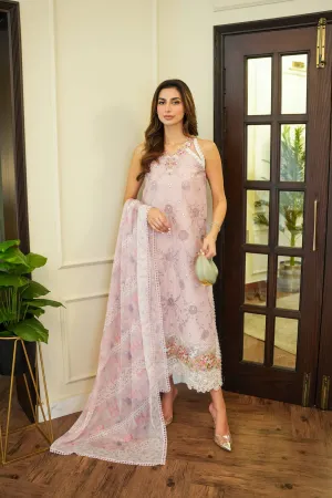 Noor By Saadia Asad Eid Luxury Handwork Laserkari'25 Unstitched 3pcs