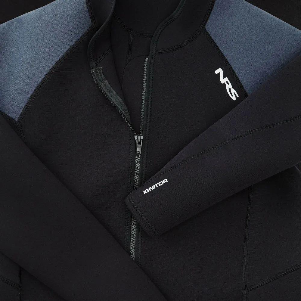 NRS IGNITOR 2MM FRONT ZIP JACKET BLACK