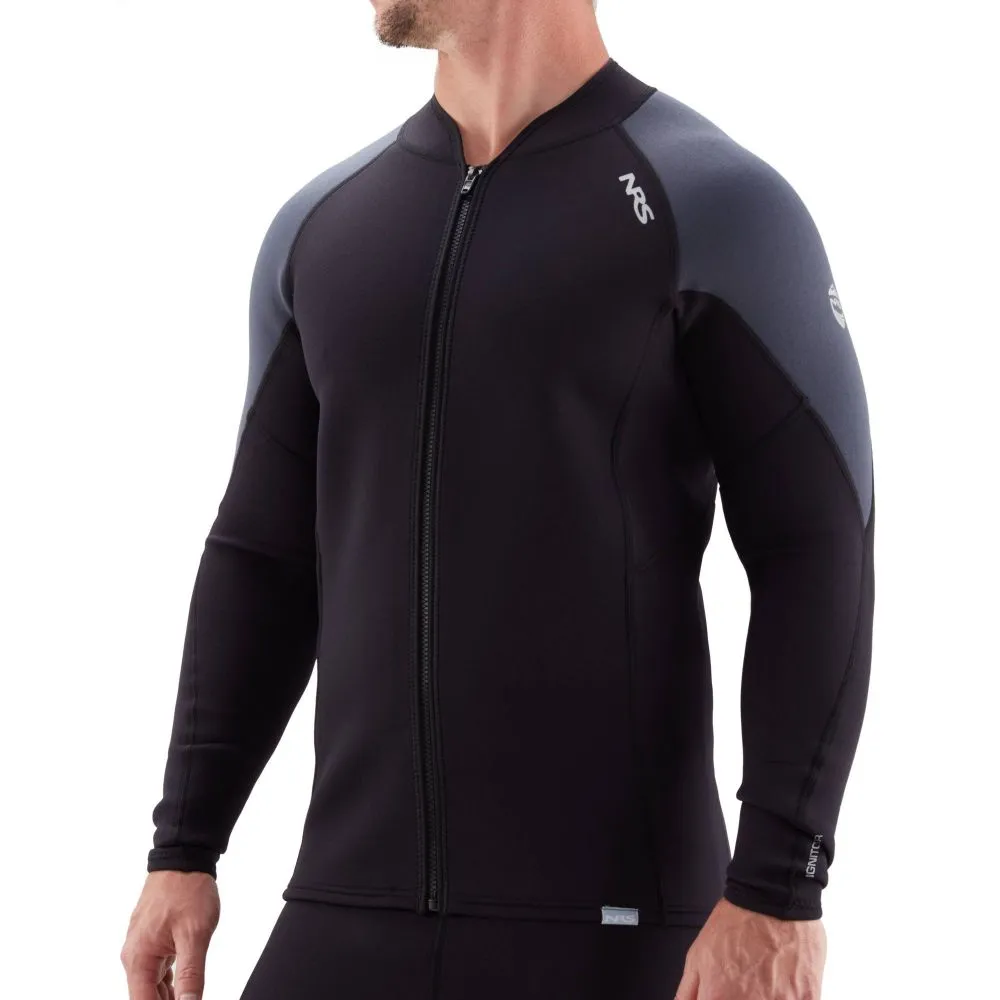 NRS IGNITOR 2MM FRONT ZIP JACKET BLACK
