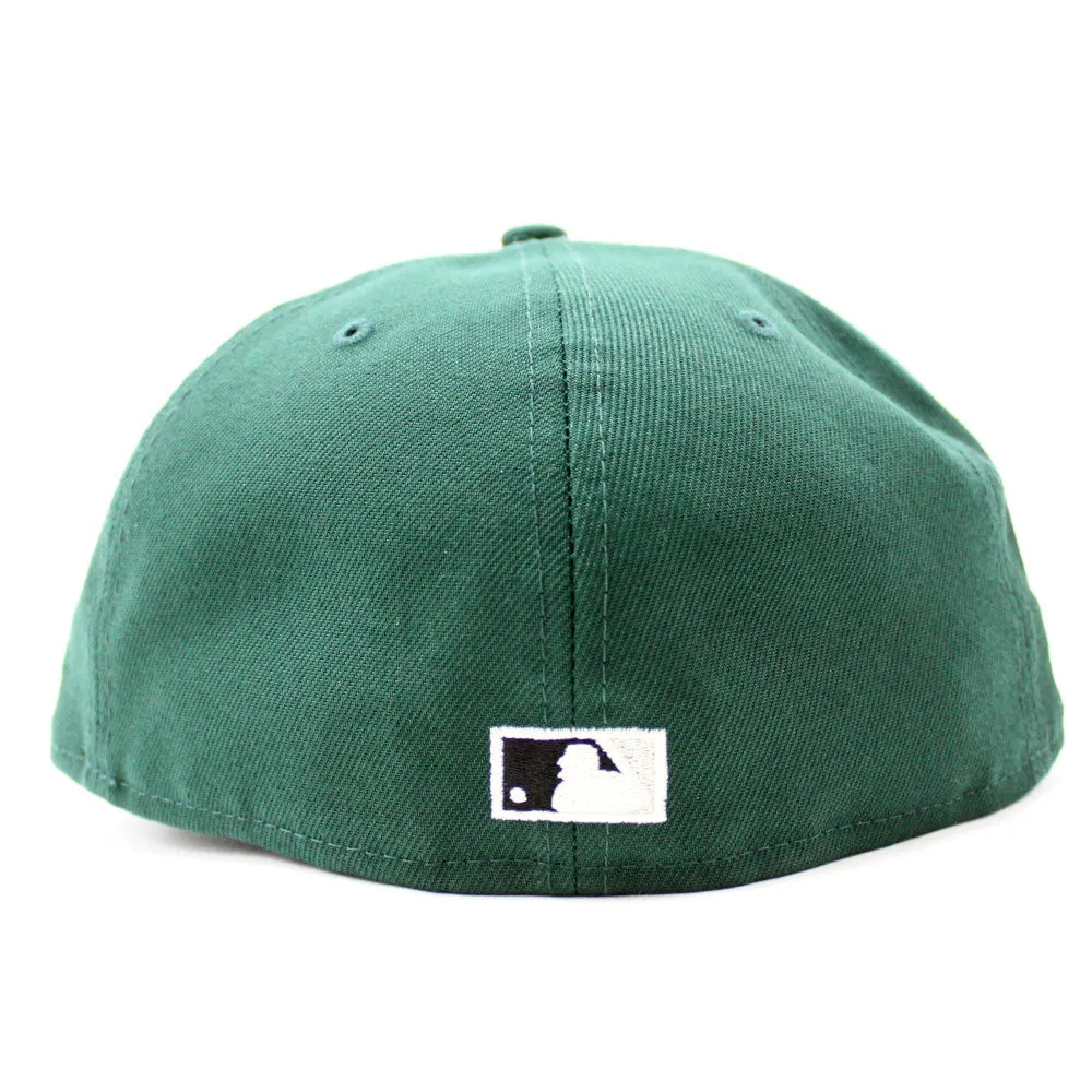 Oakland Athletics 50TH ANNIVERSARY New Era 59Fifty Fitted Hat (Glow in the Dark Green Gray Under Brim)
