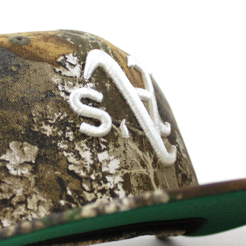 Oakland Athletics 50th Anniversary New Era 59Fifty Fitted Hat (RealTree Camo Green Under Brim)