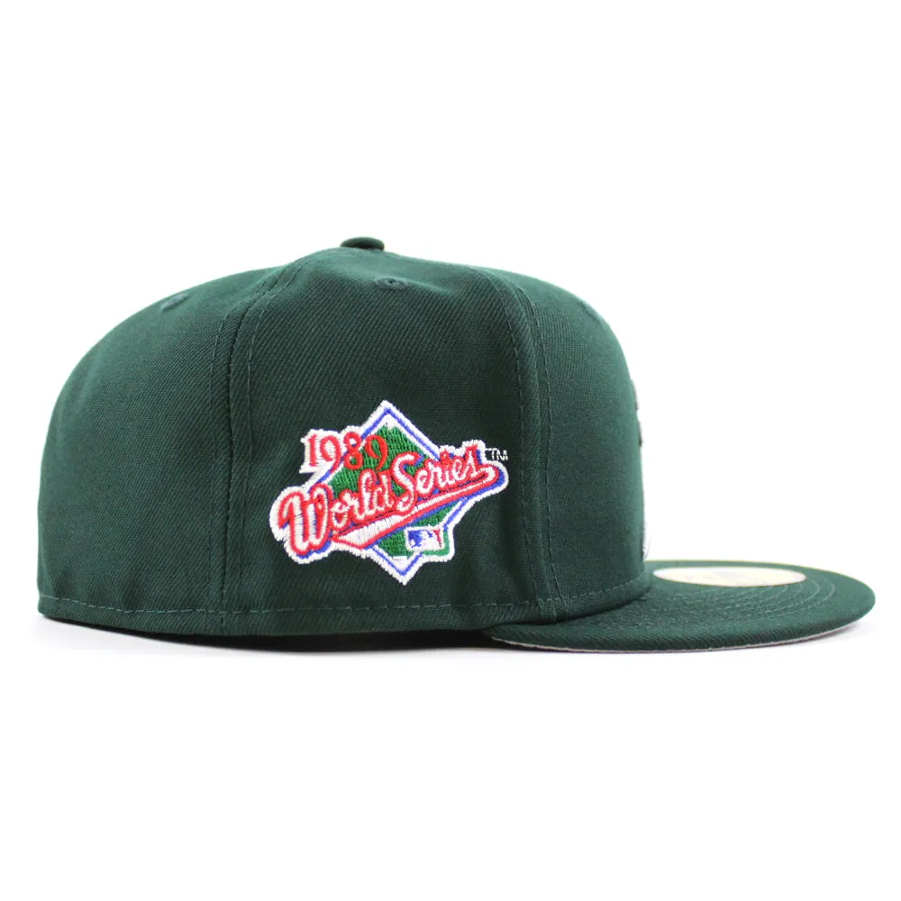 Oakland Athletics World Series New Era 59Fifty Fitted hat (Team Color Gray Under Brim)