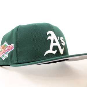 Oakland Athletics World Series New Era 59Fifty Fitted hat (Team Color Gray Under Brim)