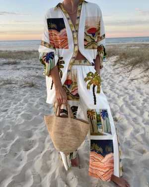 Odelia | Palm Oasis Beach Set