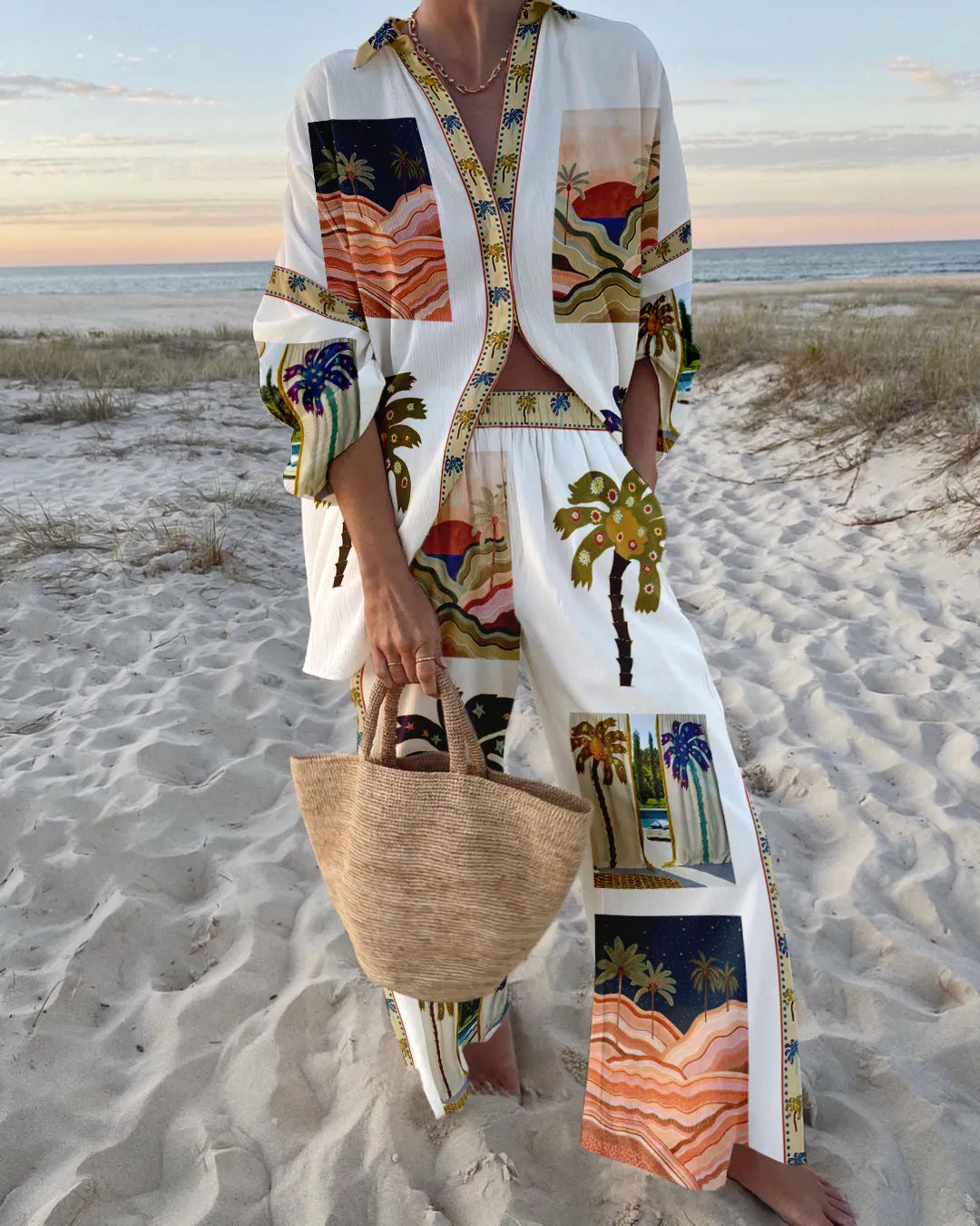 Odelia | Palm Oasis Beach Set