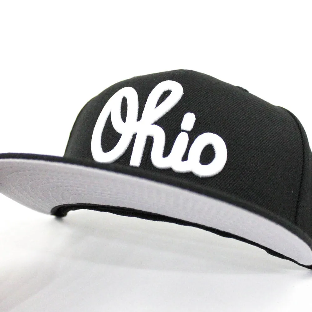 Ohio New Era 59Fifty Fitted Hat (Black Gray Under Brim)