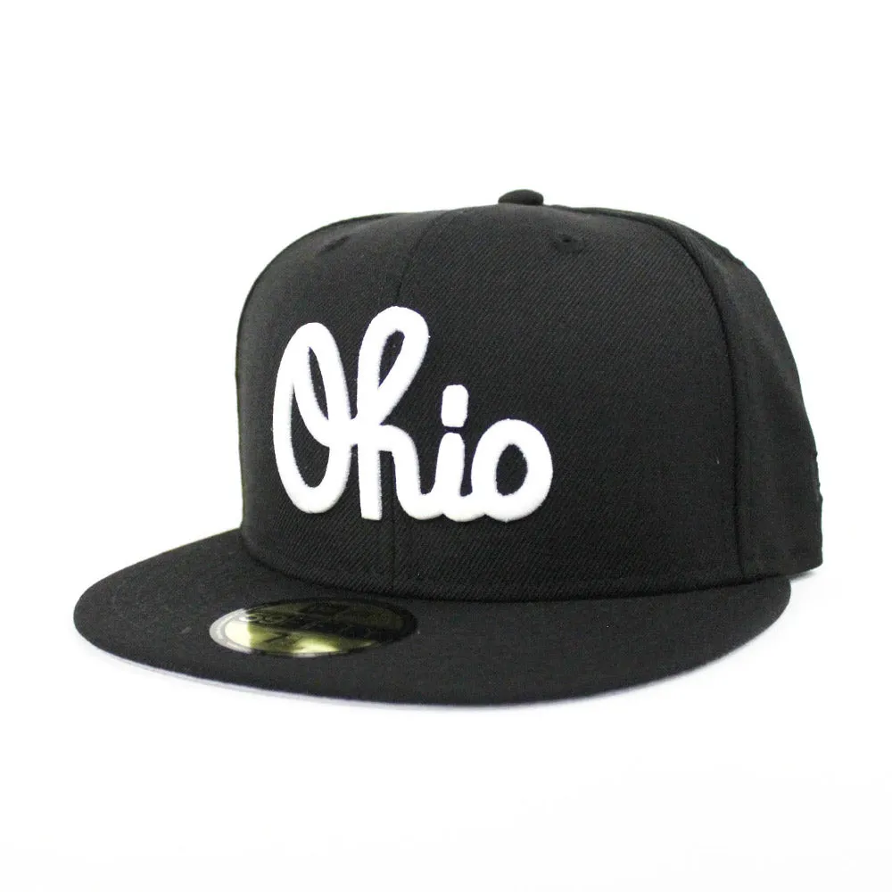 Ohio New Era 59Fifty Fitted Hat (Black Gray Under Brim)