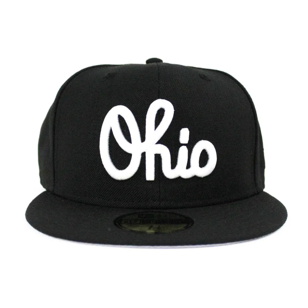 Ohio New Era 59Fifty Fitted Hat (Black Gray Under Brim)