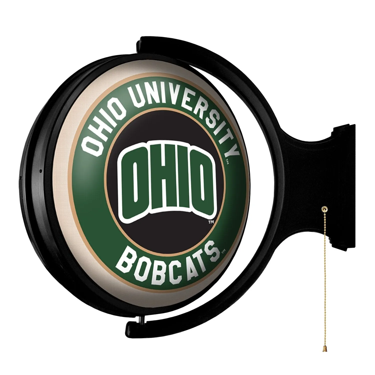 Ohio University Bobcats: OHIO - Original Round Rotating Lighted Wall Sign