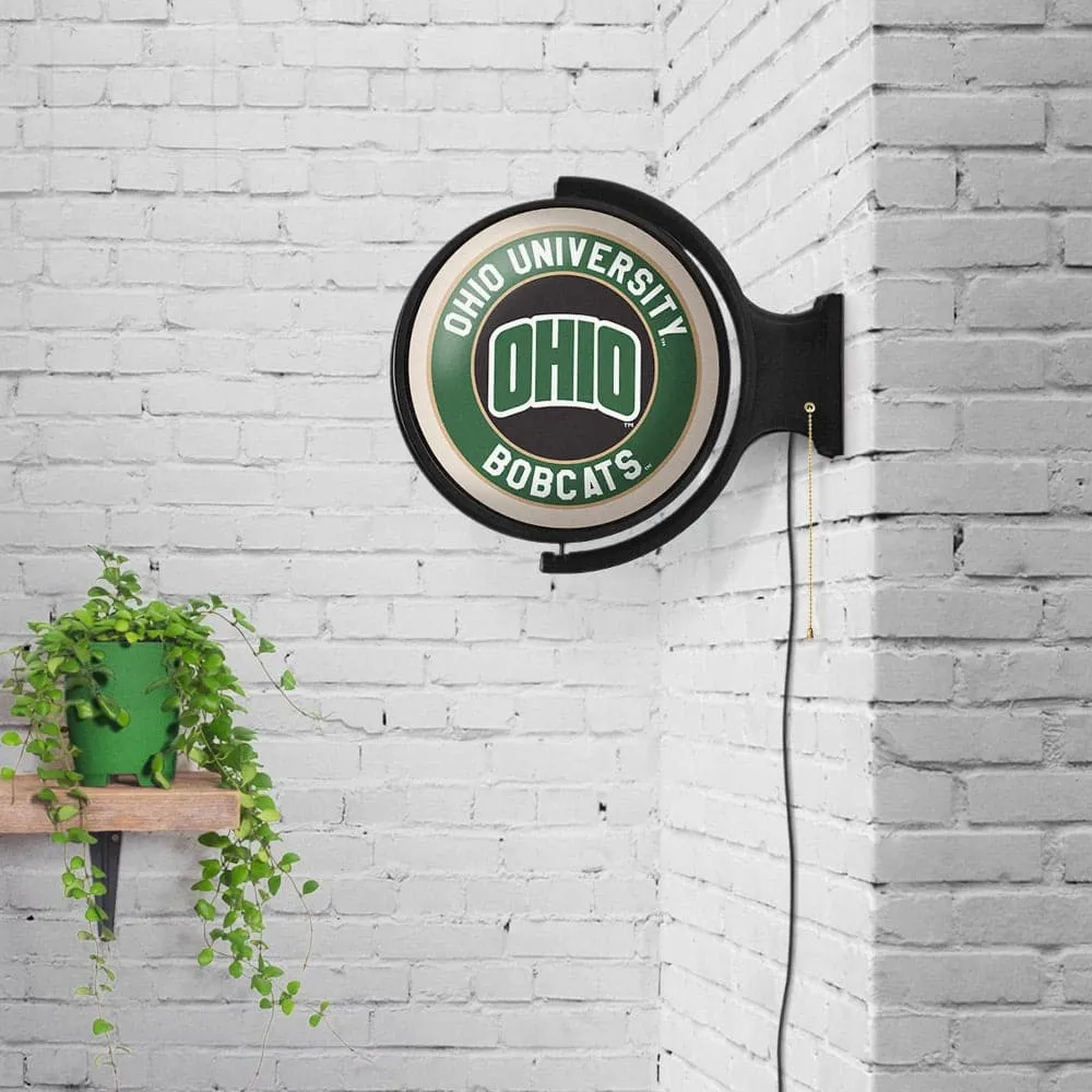 Ohio University Bobcats: OHIO - Original Round Rotating Lighted Wall Sign