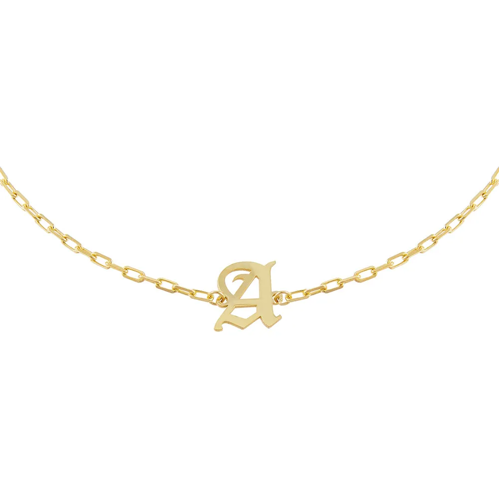 Old English Initial Open Link Choker
