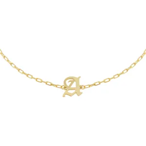 Old English Initial Open Link Choker