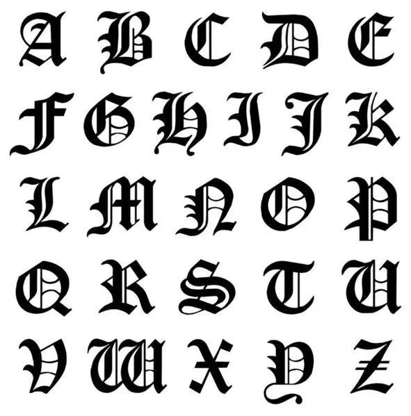 Old English Initial Open Link Choker