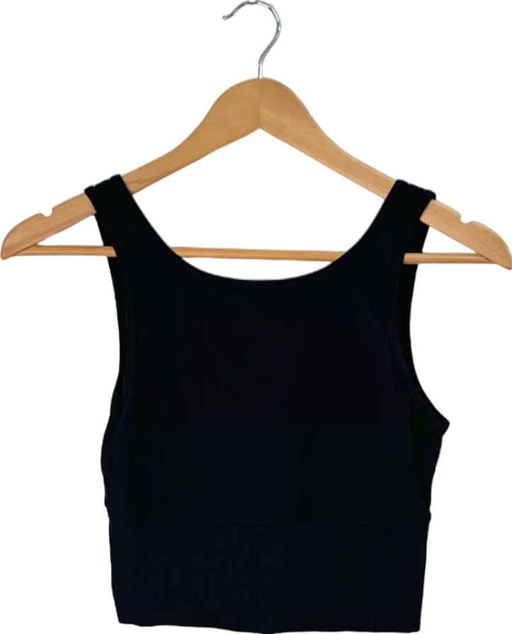 ONE Navy Sleeveless Crop Top Size 6