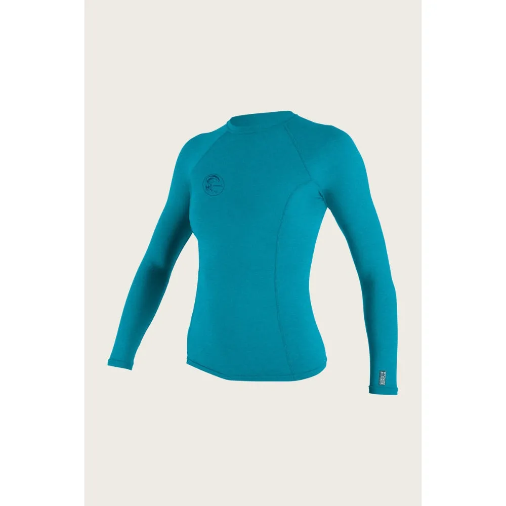 O'NEILL HYBRID L/S RASH GUARD TURQUOISE