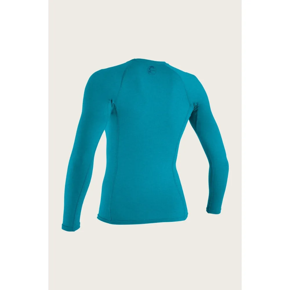 O'NEILL HYBRID L/S RASH GUARD TURQUOISE