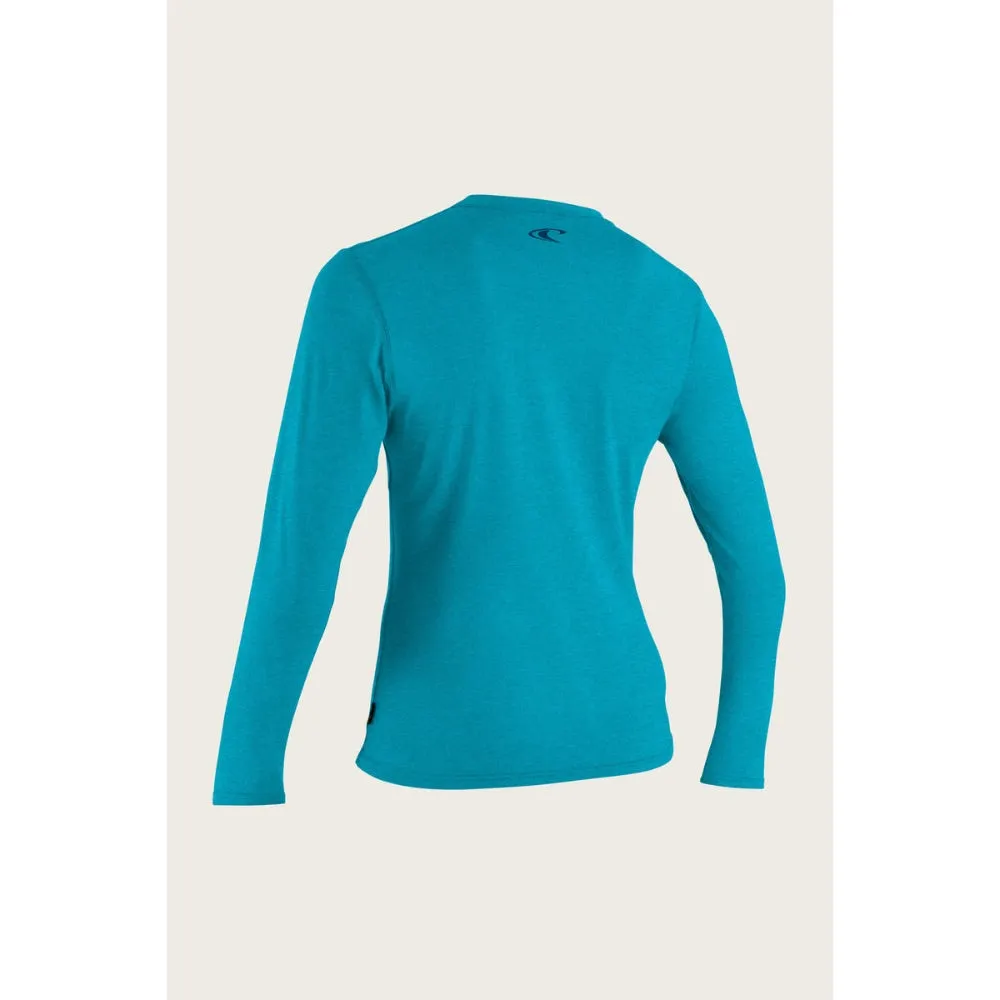 O'NEILL HYBRID L/S SUN SHIRT TURQUOISE
