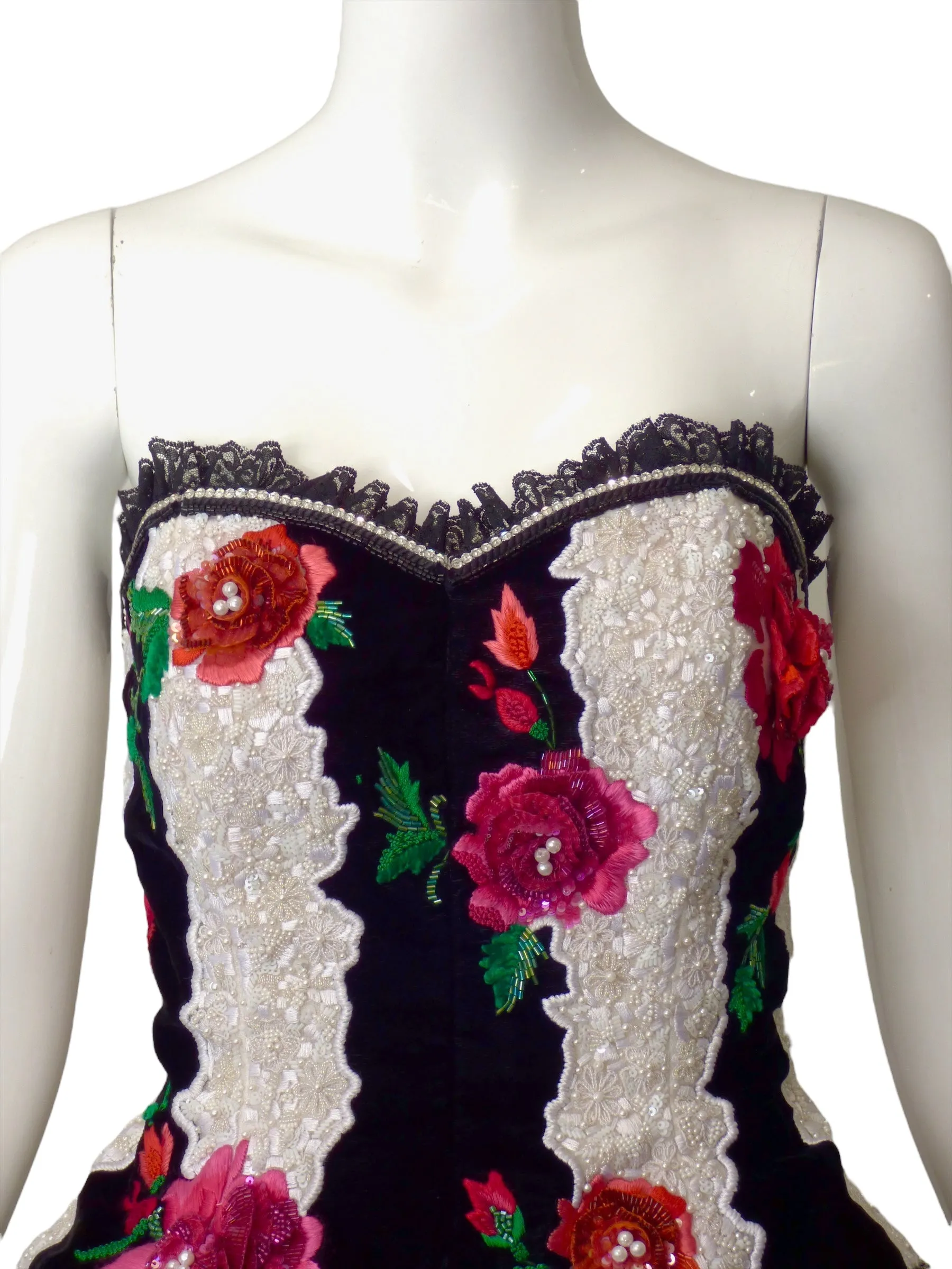 OSCAR DE LA RENTA- NWT 1988 2pc Corset Dress, Size 8