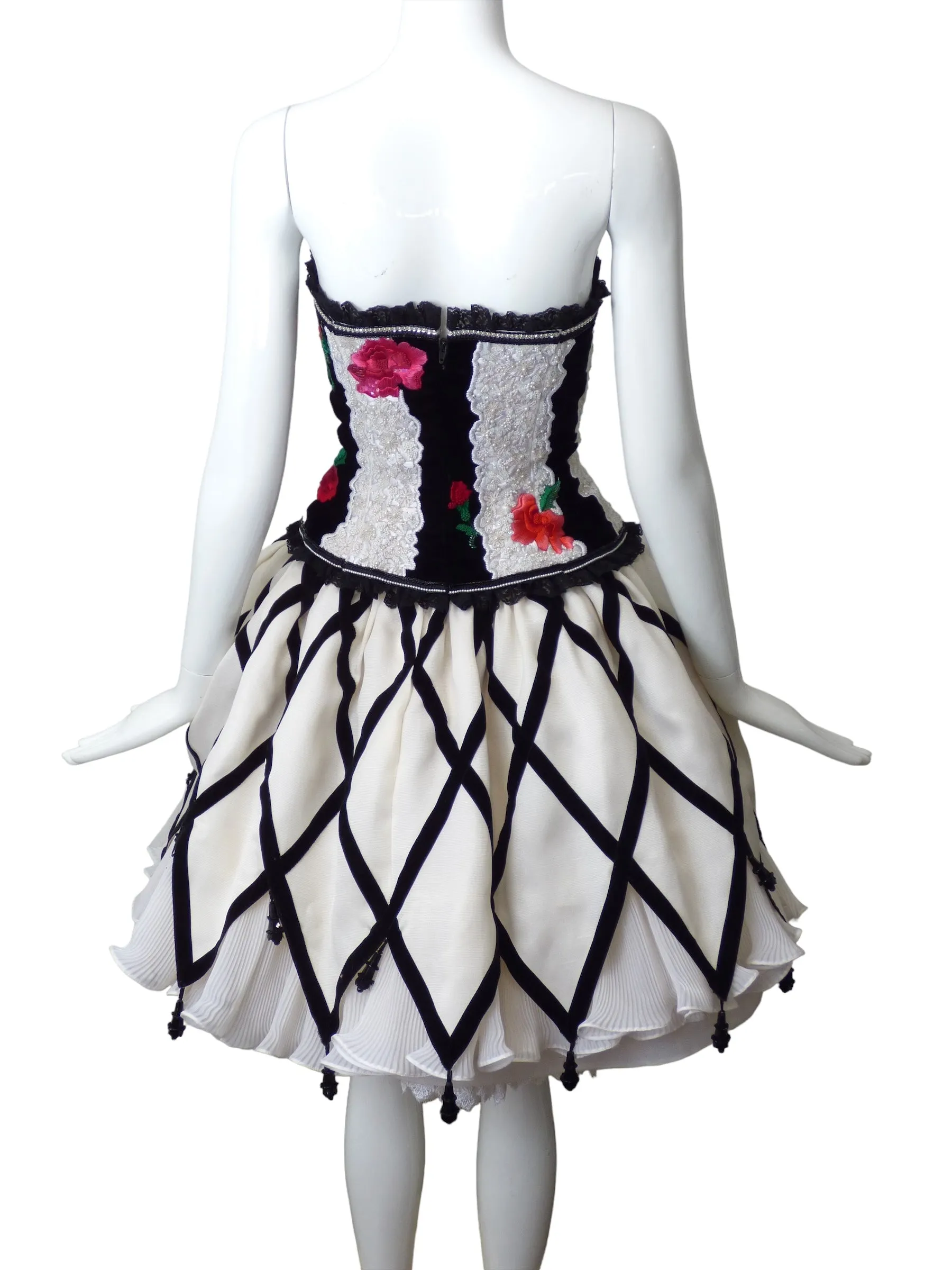 OSCAR DE LA RENTA- NWT 1988 2pc Corset Dress, Size 8