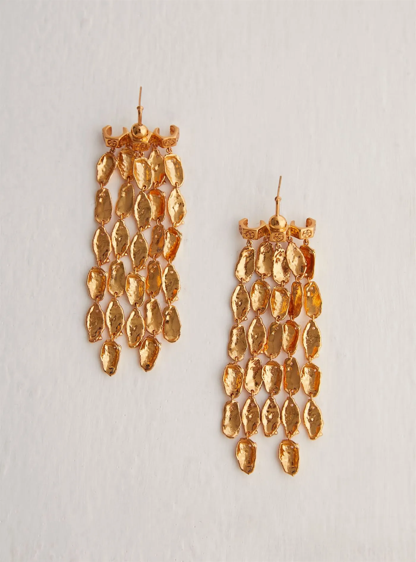 Outhouse   I   Oh Poppi SoHo Dewdrop Statement Earrings Brass, Gold Accessories OHAW21EA101
