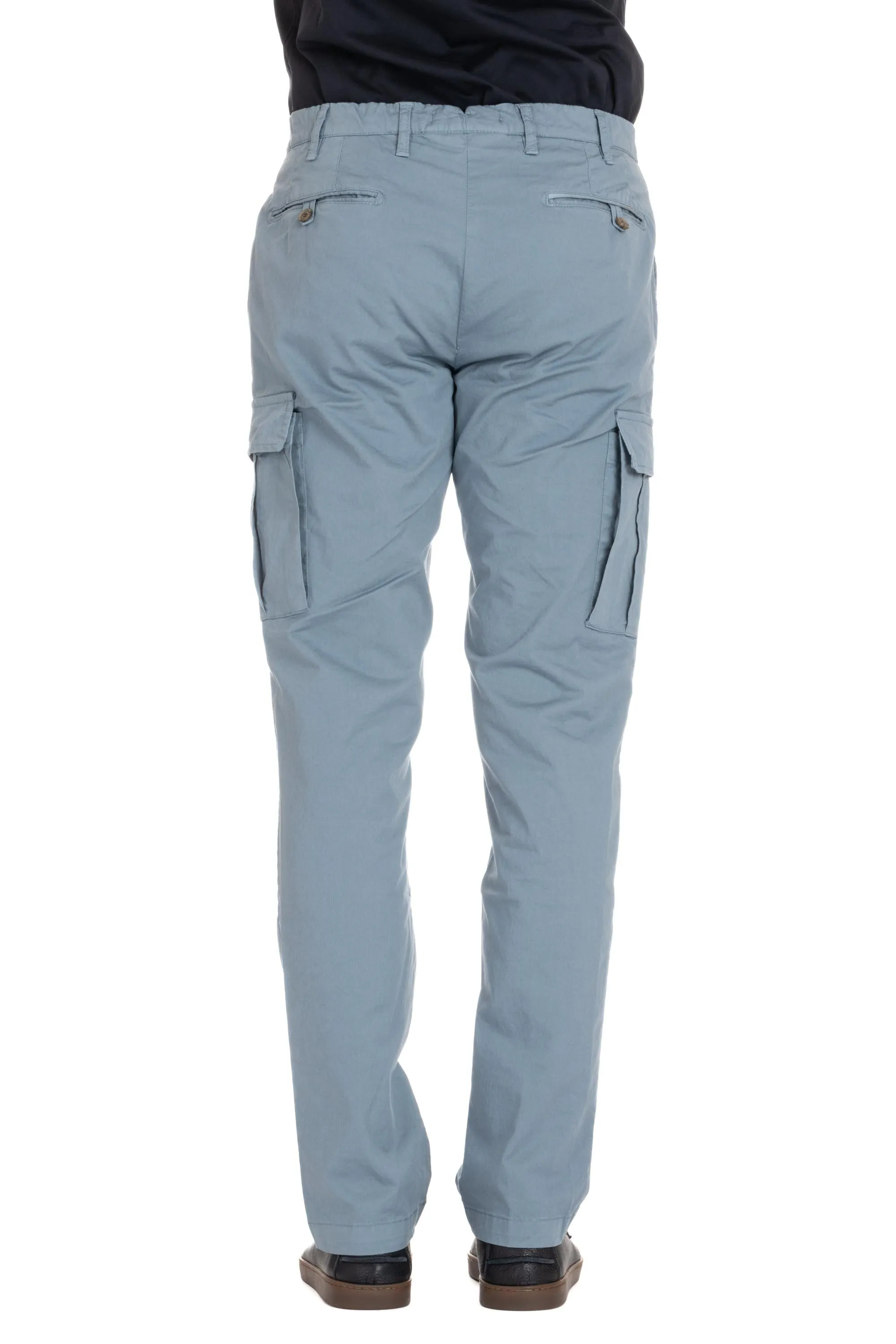 Pantalone cargo in cotone delavè mod. Giove