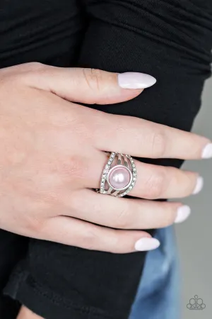 Paparazzi - A Big Break -Pink Pearl Ring
