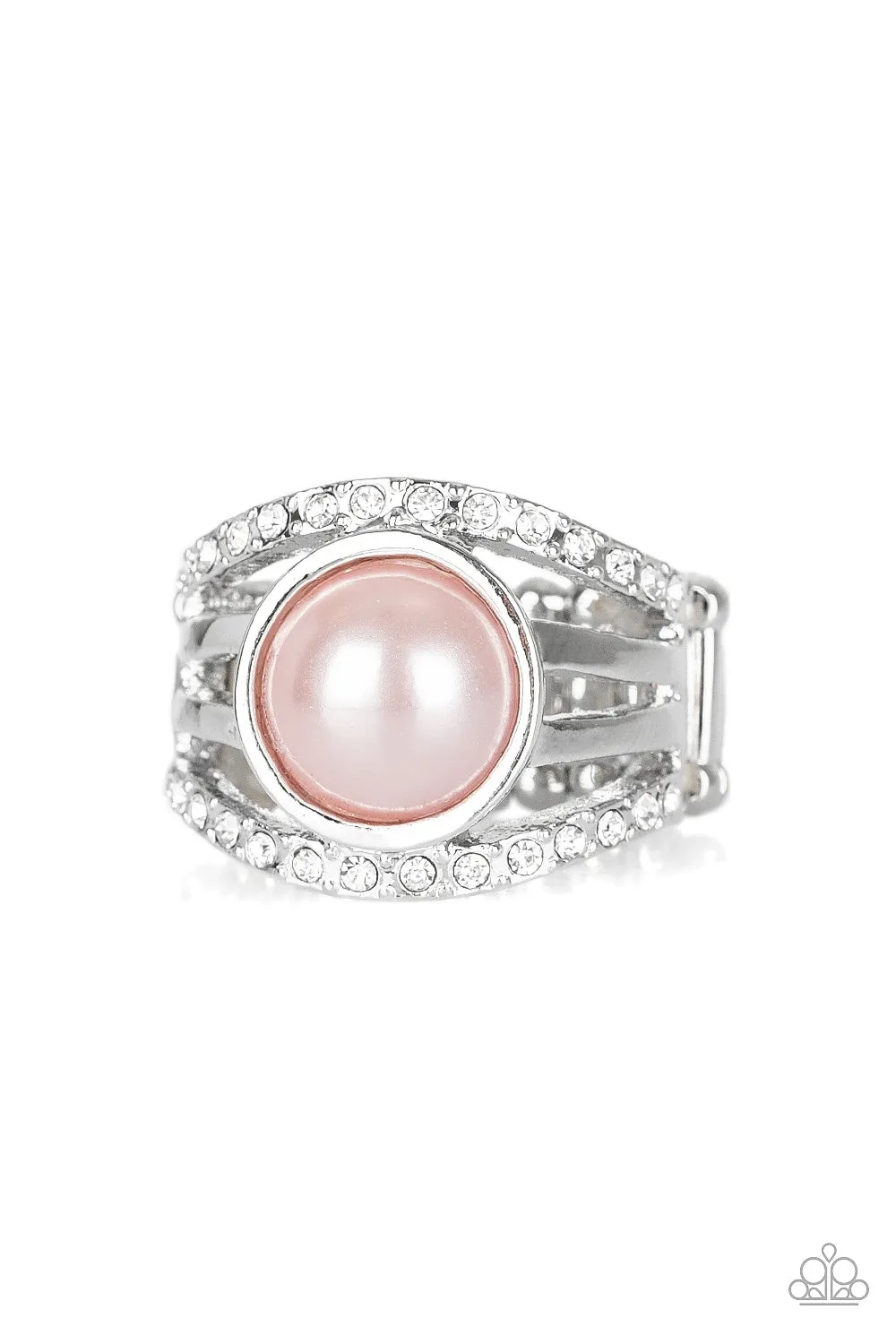 Paparazzi - A Big Break -Pink Pearl Ring
