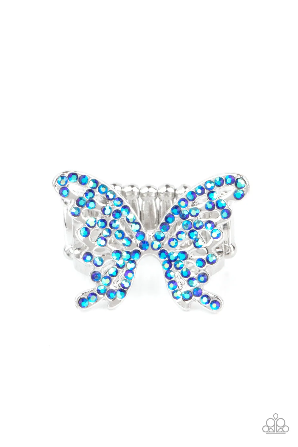Paparazzi Butterfly Orchard - Blue Butterfly Ring