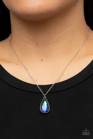 Paparazzi Interstellar Royal - Green Necklace