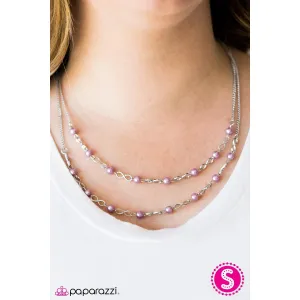 Paparazzi "Fairytale Forevers" Silver & Purple Necklace & Earring Set
