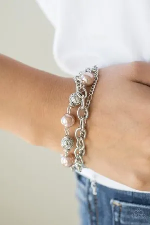 Paparazzi - Vintage Variety -Brown Pearl Bracelet