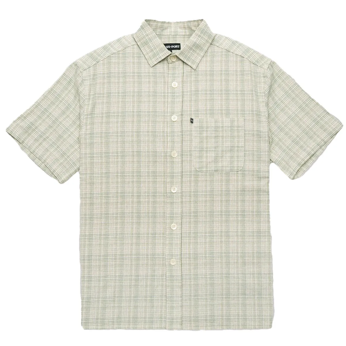 Pass~Port - Workers Check Shirt Green/Blue
