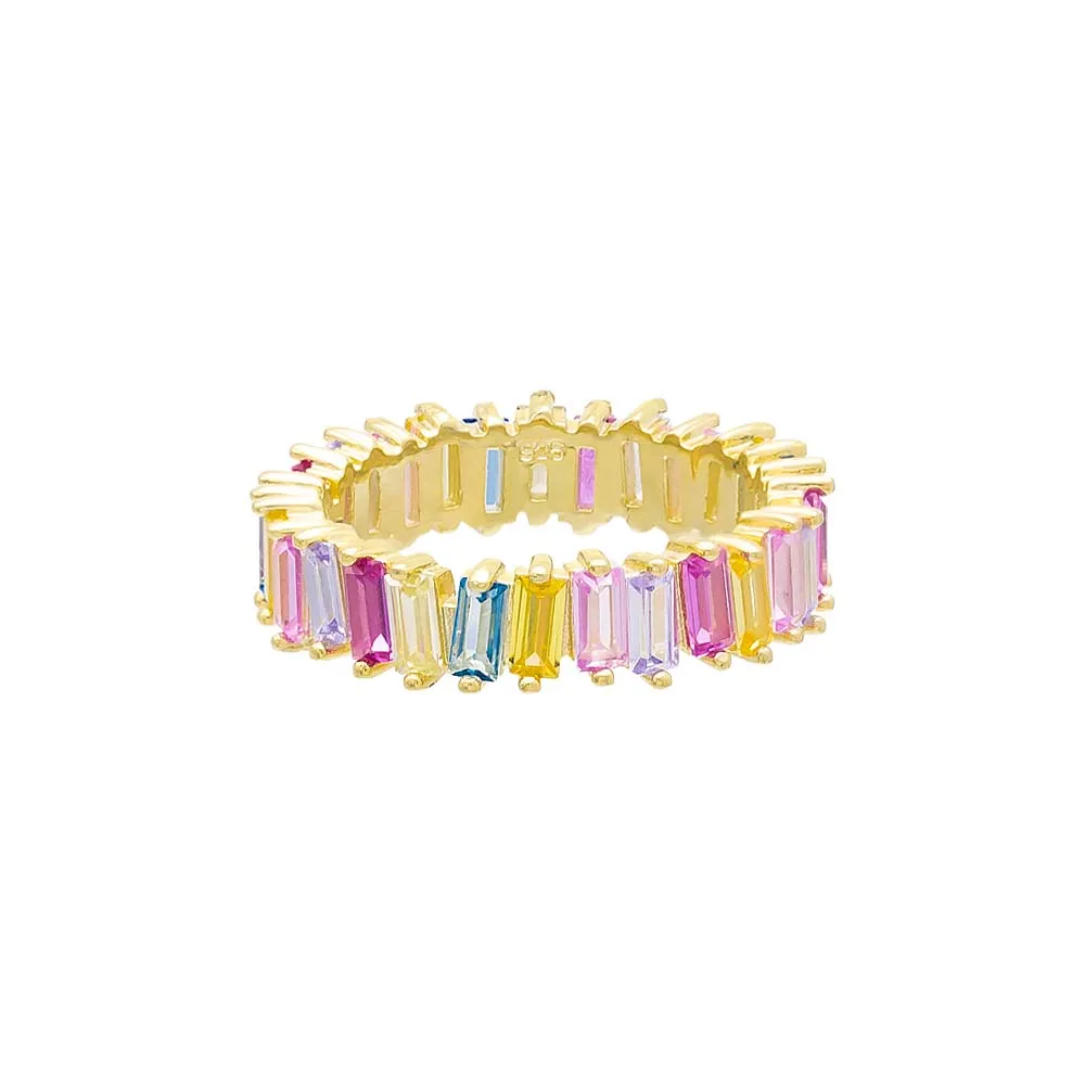 Pastel Scattered Eternity Band