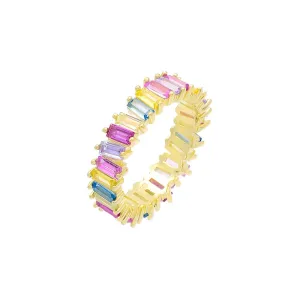 Pastel Scattered Eternity Band