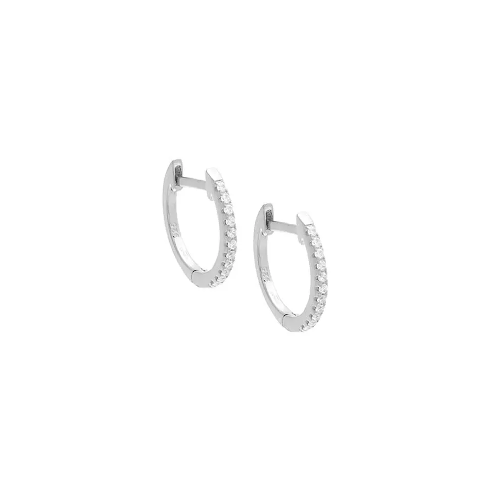 Pavé Dainty Huggie Earring