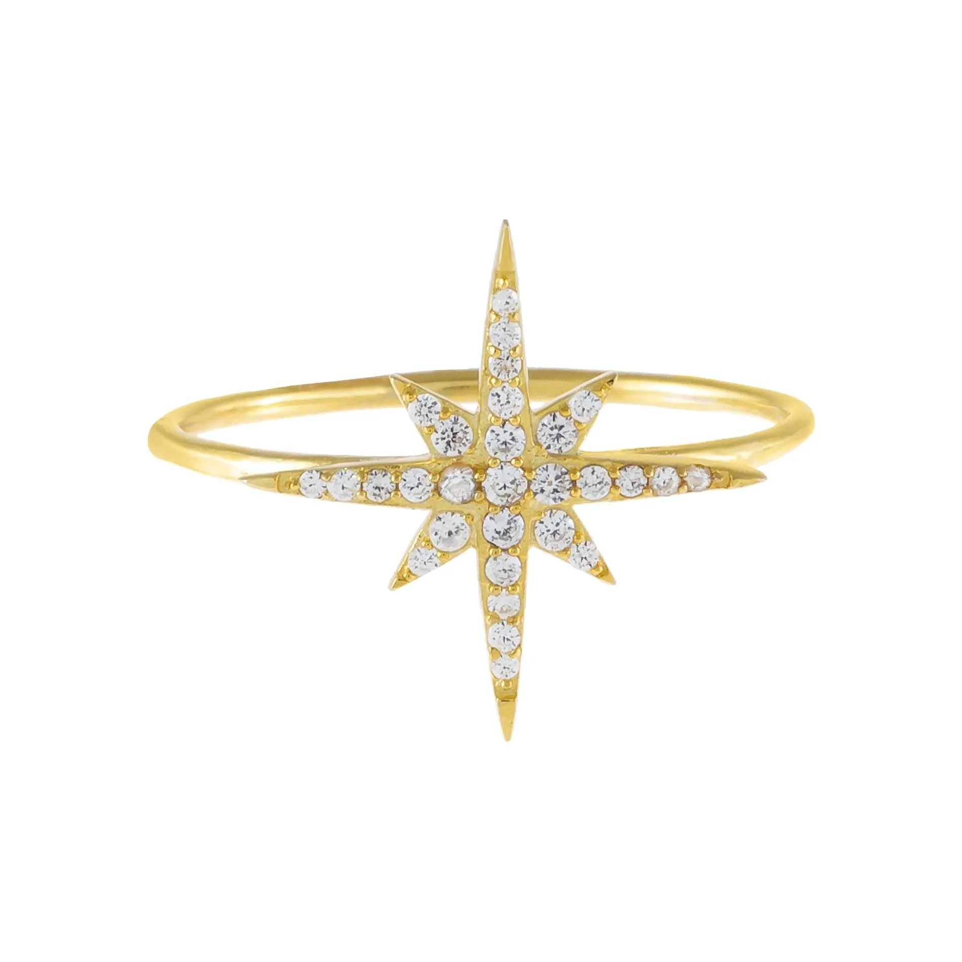Pavé Large Starburst Ring