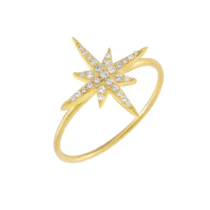 Pavé Large Starburst Ring