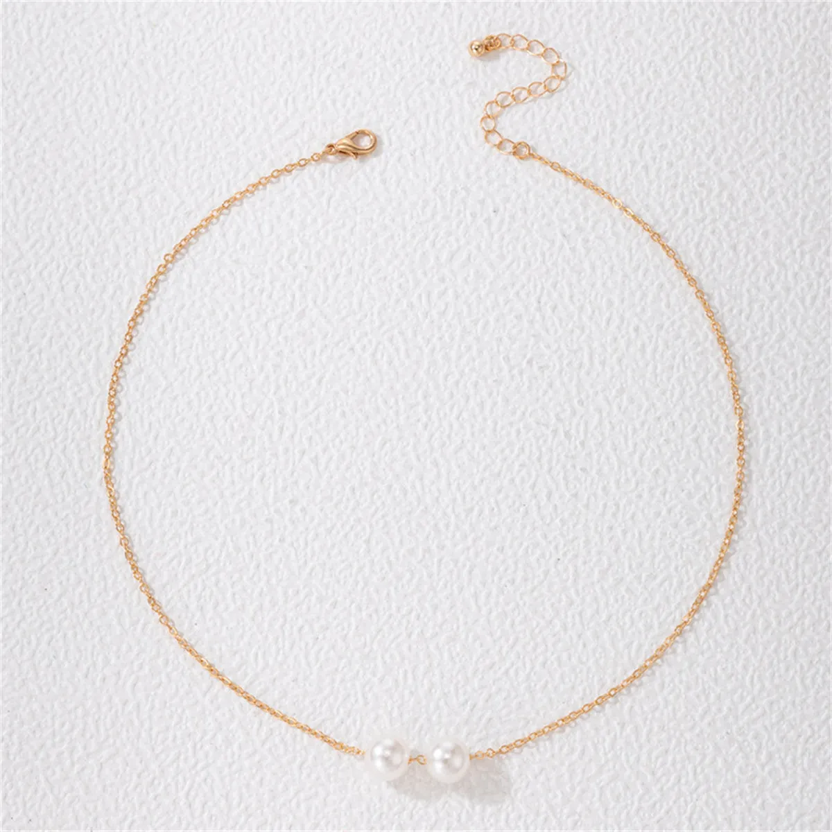 Pearl & 18K Gold-Plated Double Pendant Necklace