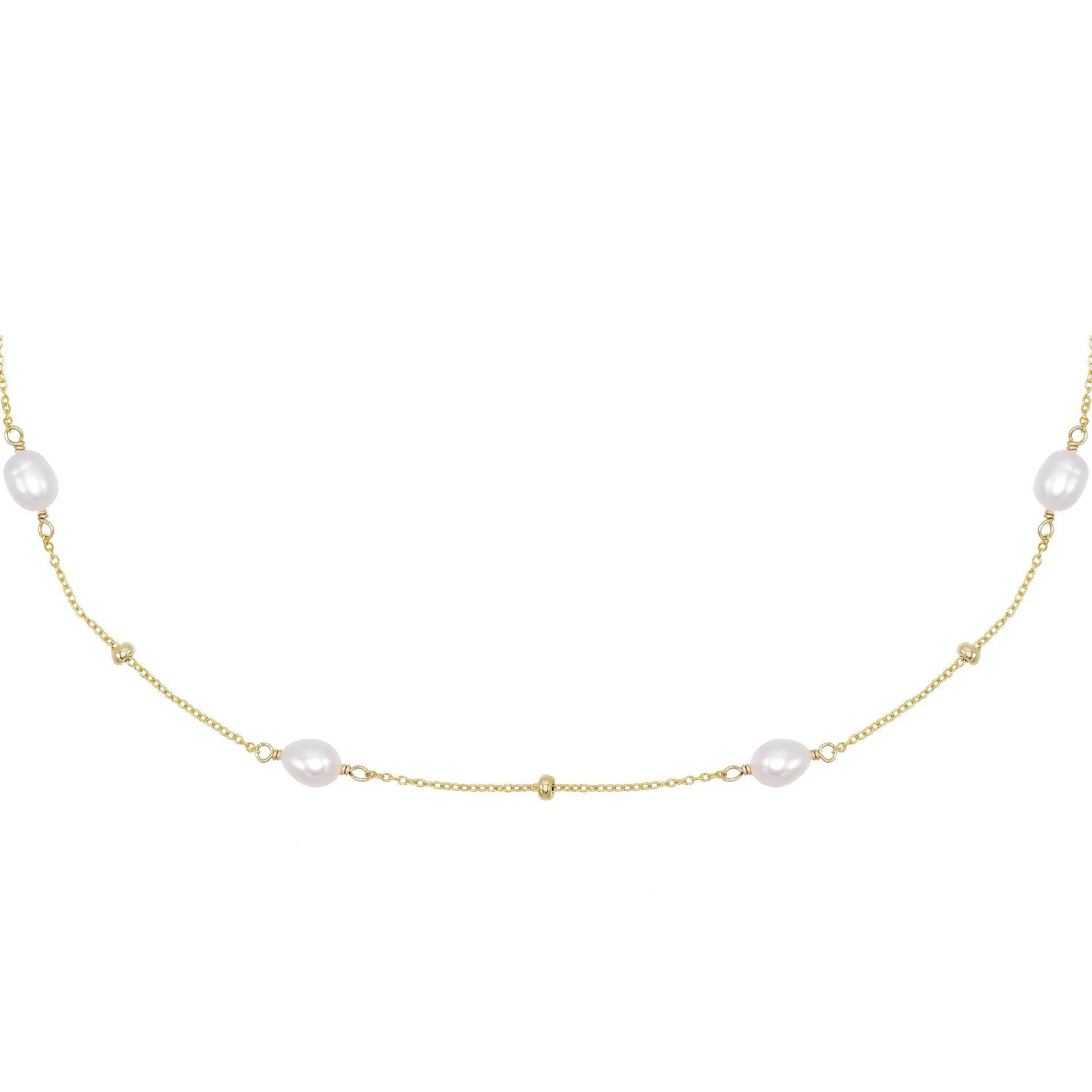 Pearl Ball Chain Necklace
