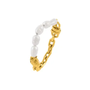 Pearl Chain Ring