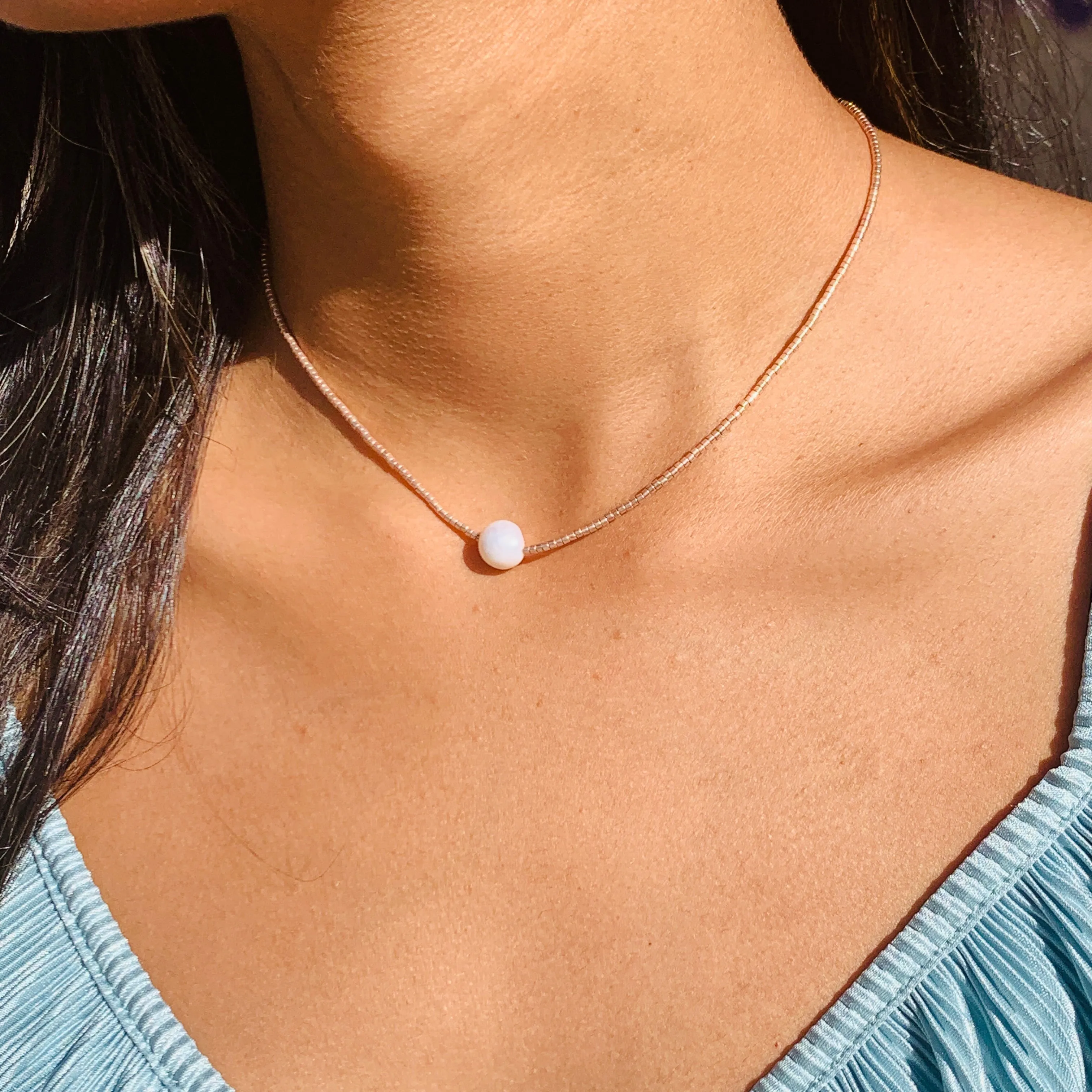 Pearl Macrame Choker