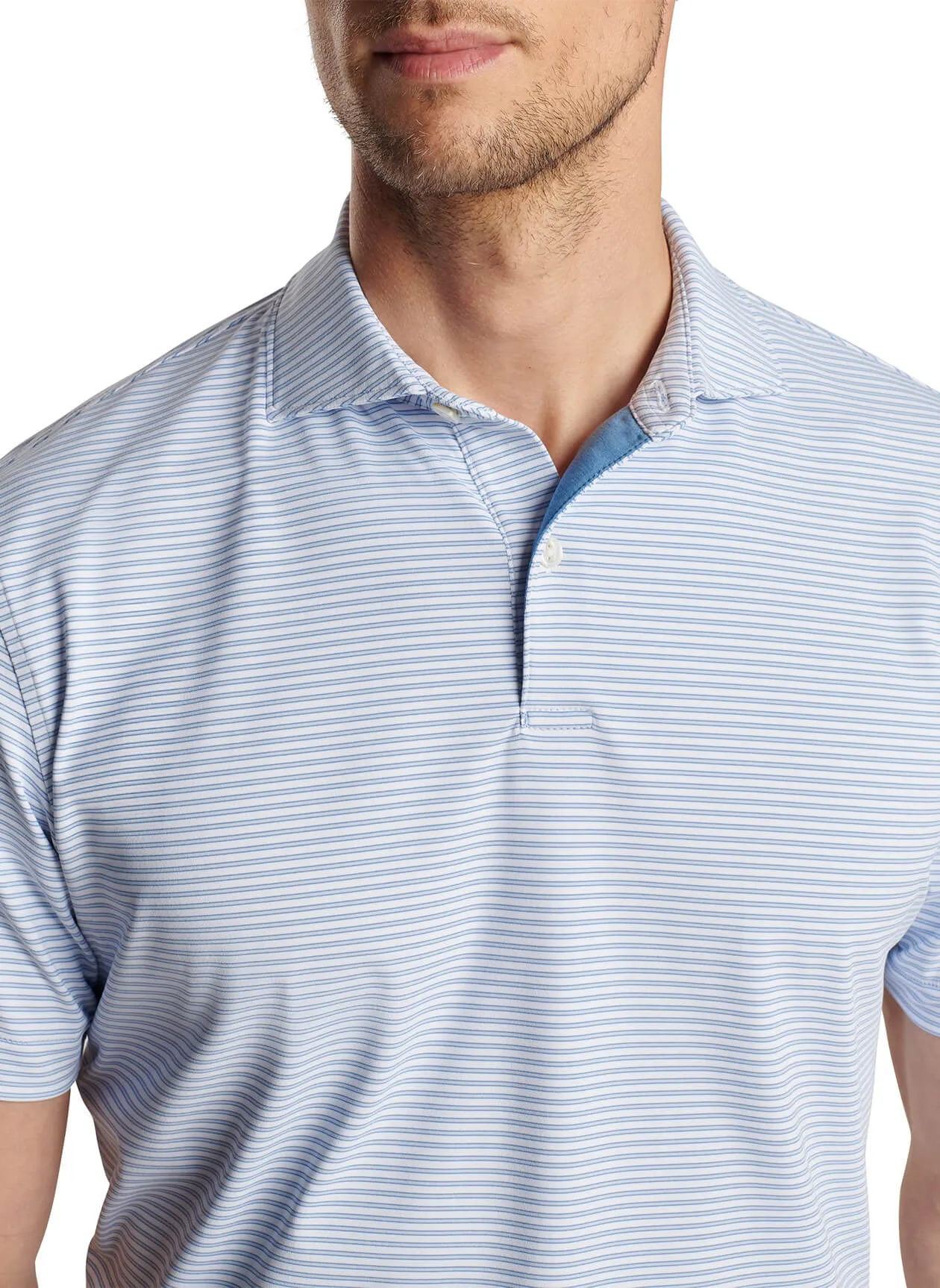 Peter Millar Ambrose Performance Polo - White