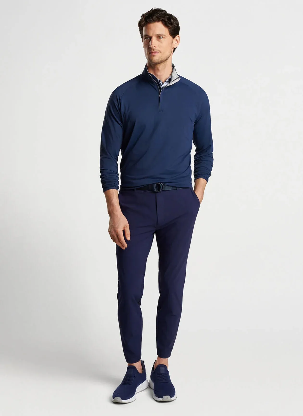 Peter Millar Stealth Performance Quarter-Zip - Navy