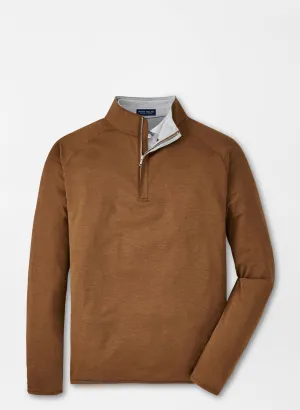 Peter Millar Stealth Performance Quarter-Zip - Walnut