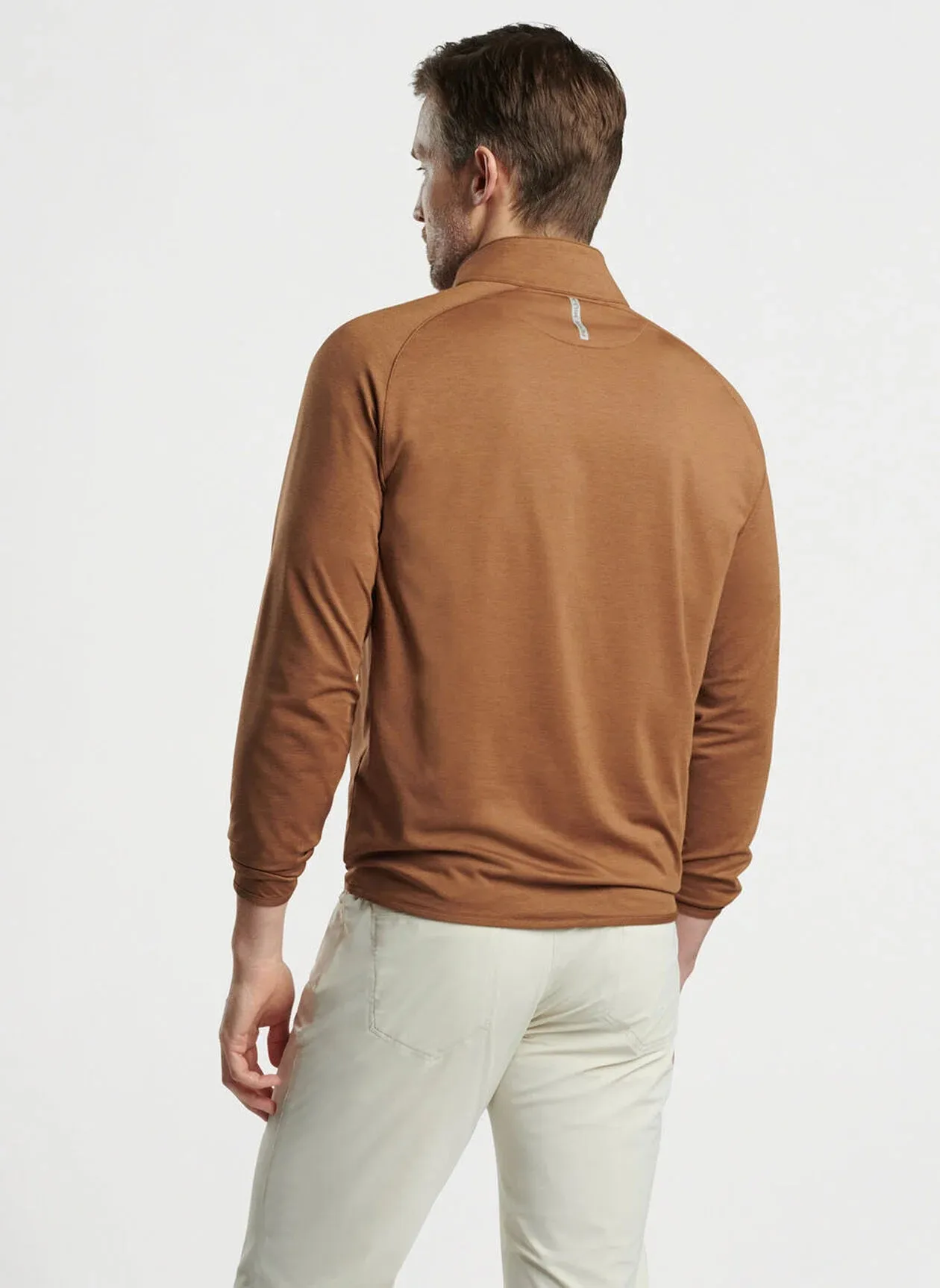 Peter Millar Stealth Performance Quarter-Zip - Walnut