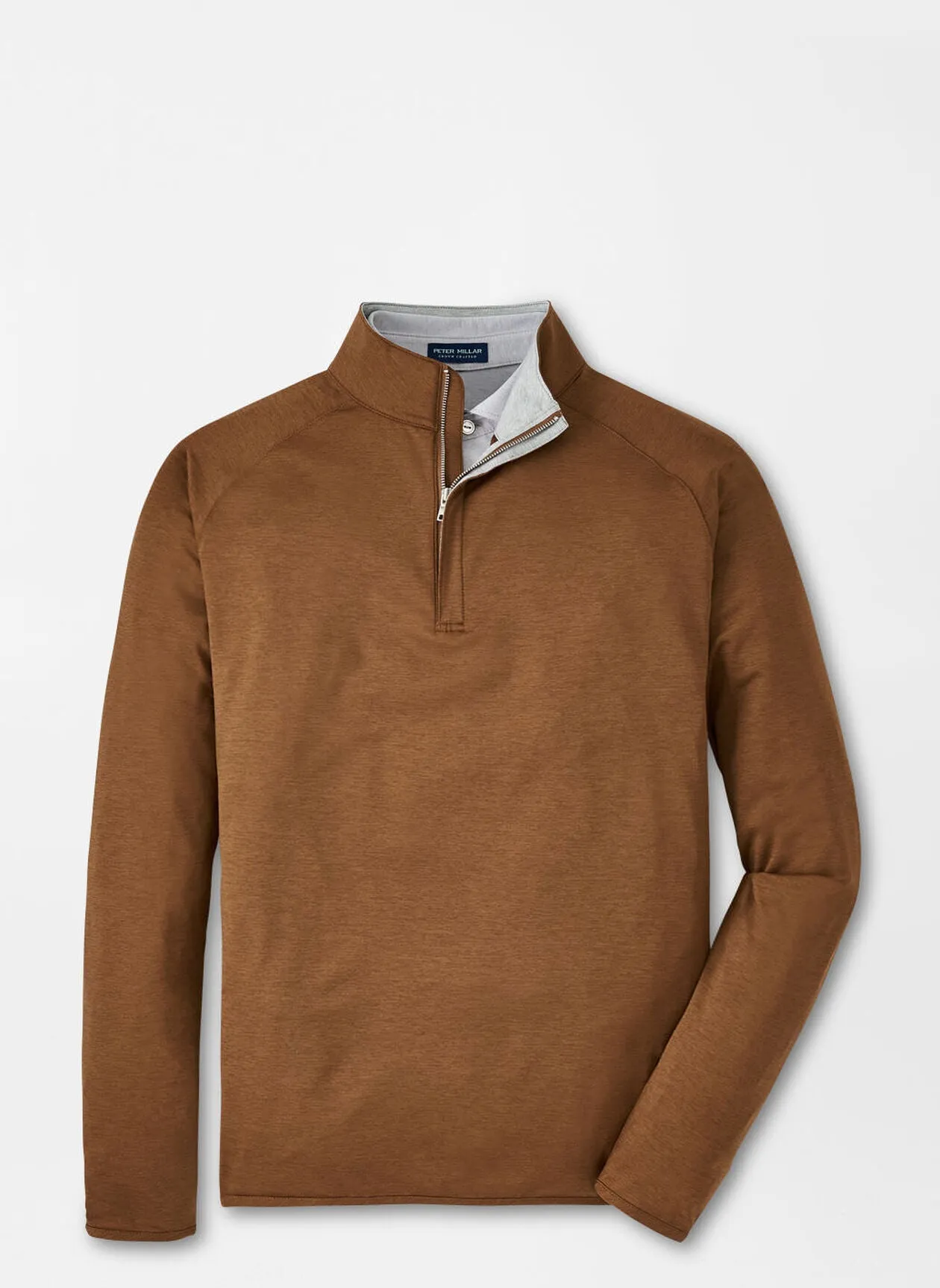 Peter Millar Stealth Performance Quarter-Zip - Walnut