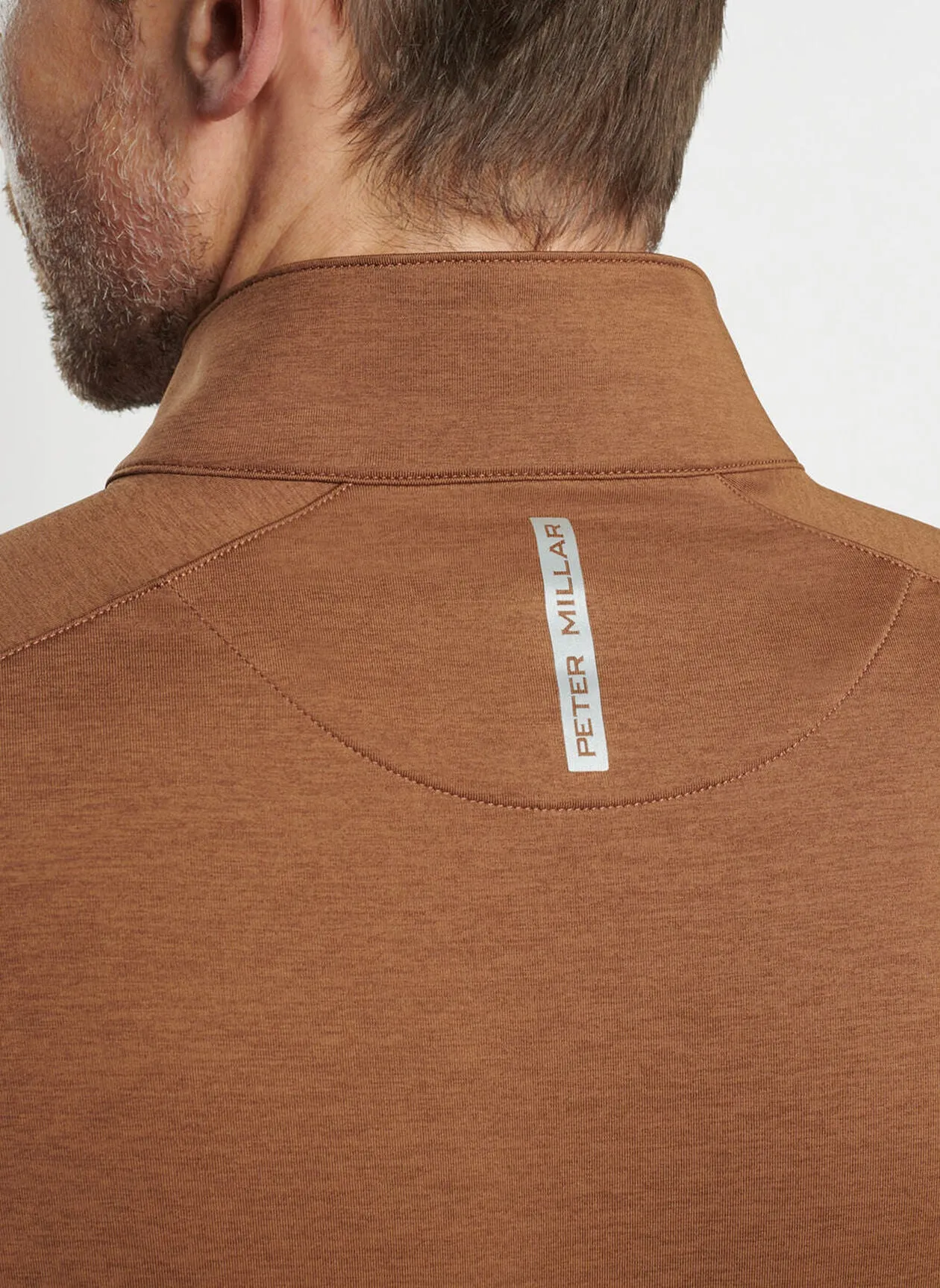 Peter Millar Stealth Performance Quarter-Zip - Walnut