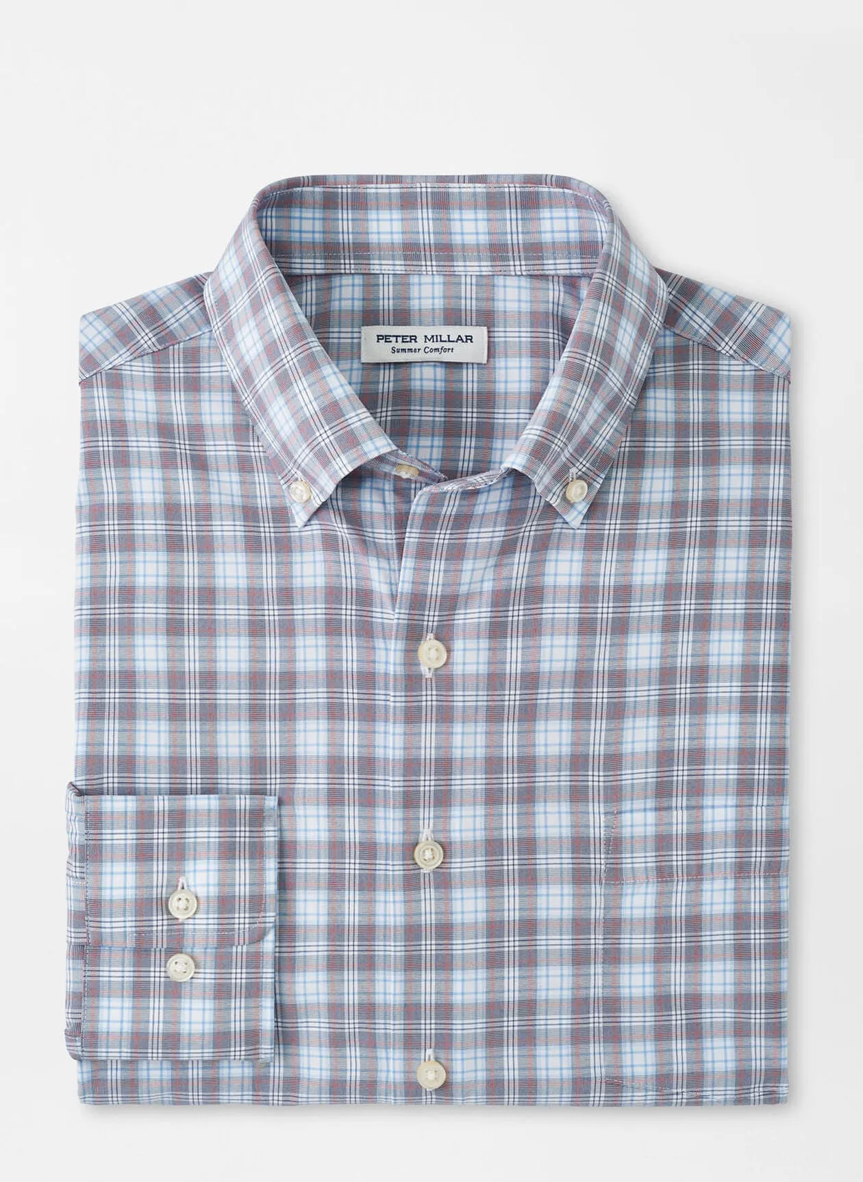 Peter Millar Watson Poplin Sport Shirt - Galaxy