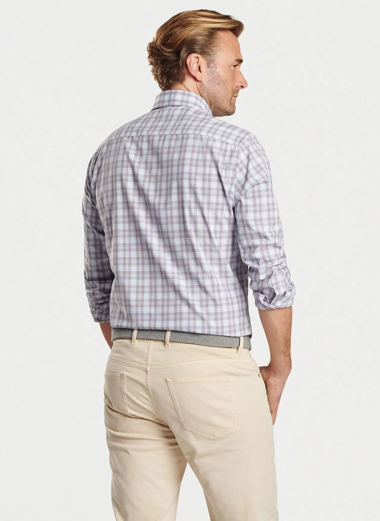 Peter Millar Watson Poplin Sport Shirt - Galaxy